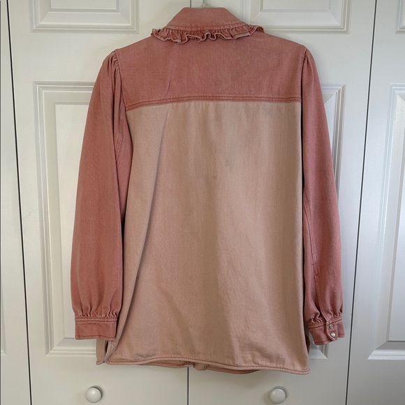 Blue B Pink Ruffled Jean Jacket - Picture 5 of 8